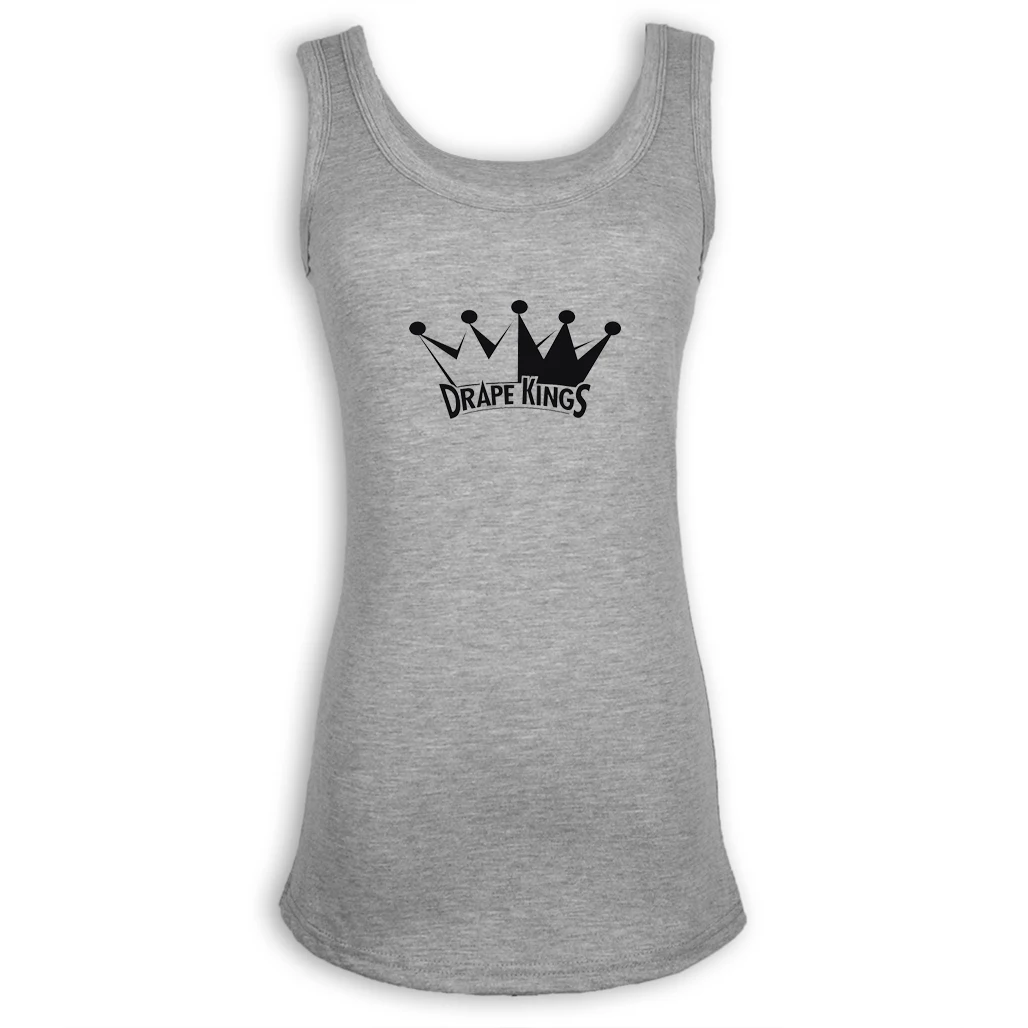 drape kings Design Cotton Bodybuilding Fitness Womens Tank Cotton Sleeveless T Shirt Fashion O-Neck Tank Top For Lady Girl Femme