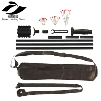 

Gun Toy 60'' Aluminum ergonomic handgrip BLOWGUN .50 Caliber with 18 METAL DARTS+Front Sight+Tactical Rail for optics