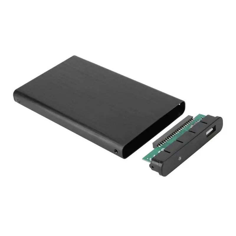 2,5 дюймов большой емкости USB2.0 IDE HDD корпус жесткого диска Внешний чехол w/светодиодный светильник мобильный hdd коробка для компьютера ноутбука