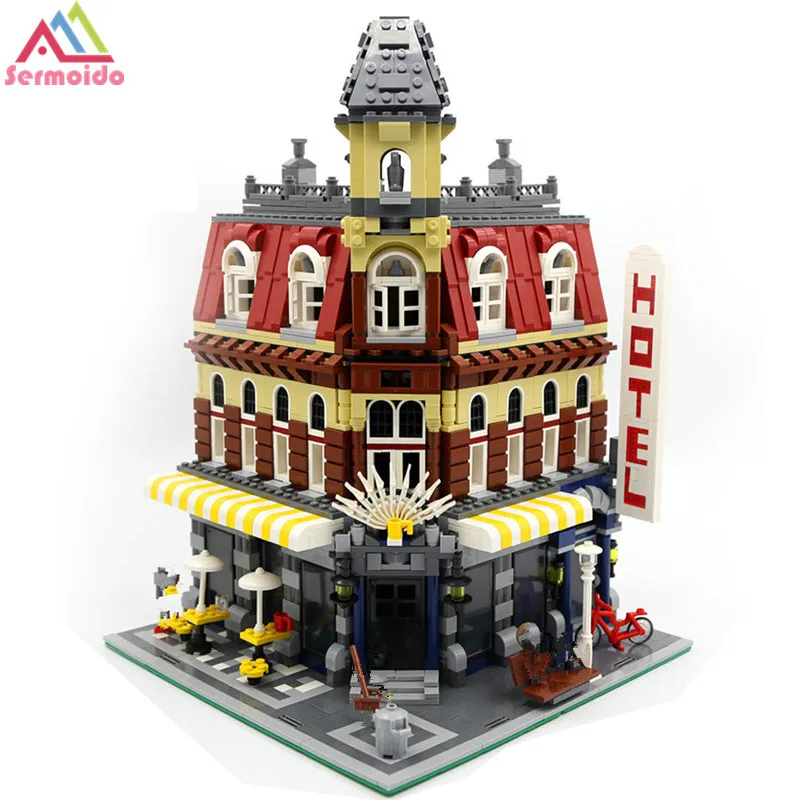 

2133Pcs 15002 Cafe Corner Model Building Kits Blocks Kid DIY Brick Toy Gift Compatible With Lego 10182