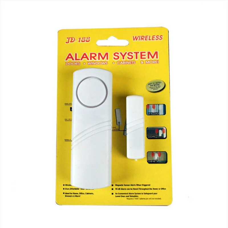 

FGHGF New Arrival Home Security Wireless Window Door Entry Burglar Security Alarm System Sensor Detector Window Door Sensor