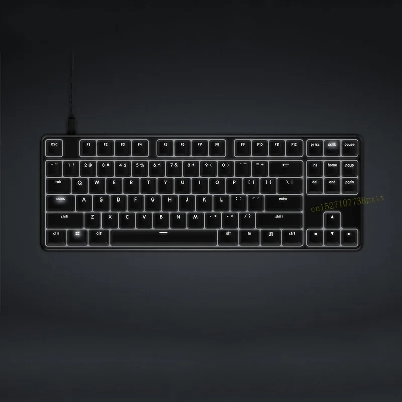 XiaoMi Yuemi Pro MK02 87 клавиш NKRO Вишневый переключатель Съемная USB Проводная Механическая клавиатура