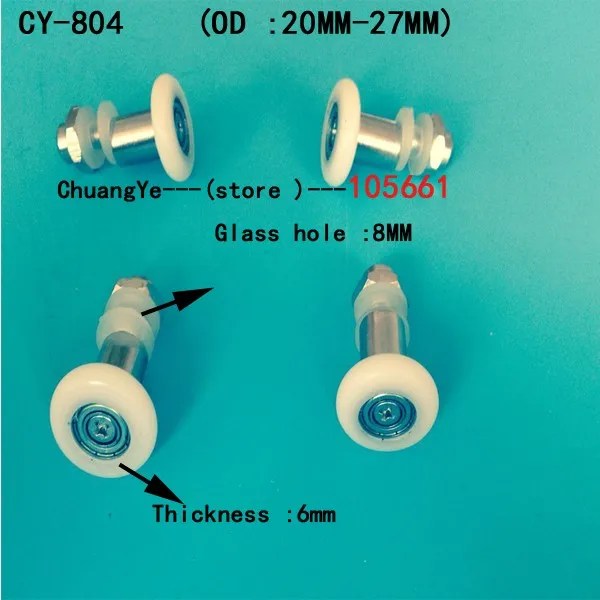 4 x Сменные ролики для душевой двери/бегуны/колеса/шкивы колес