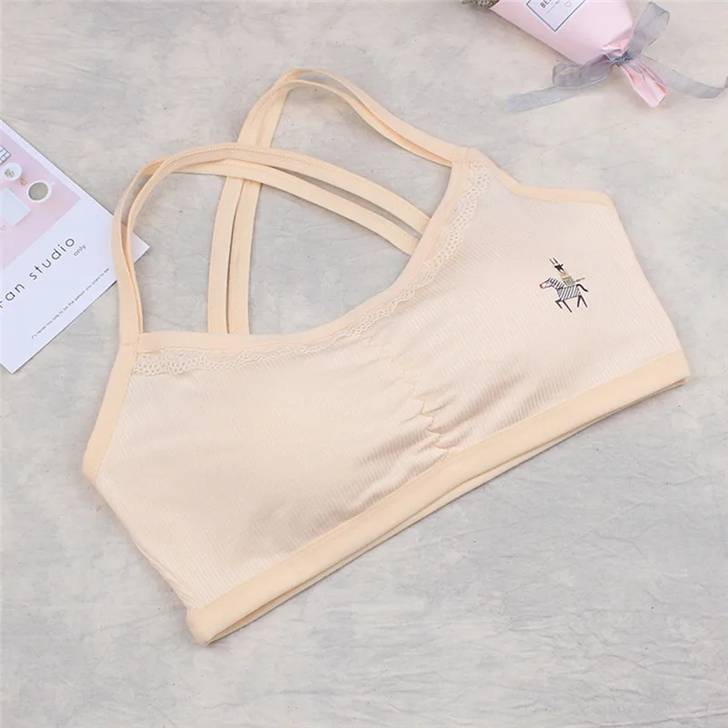 Underwear girl cotton clothes Kids Girls Underwear Bra Vest Children Underclothes Sport Undies Clothes (1)