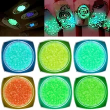 1pcs 6 Colors Fluorescent Shinning Fine Sequin Glow in Dark Nail Glitter Powder Nail Art Tips Pigment Dust Nail Charm DIY