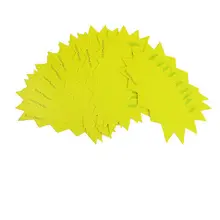 10 шт. продвижение супермаркета печатная Реклама Поп ценники жёлтый зеленый