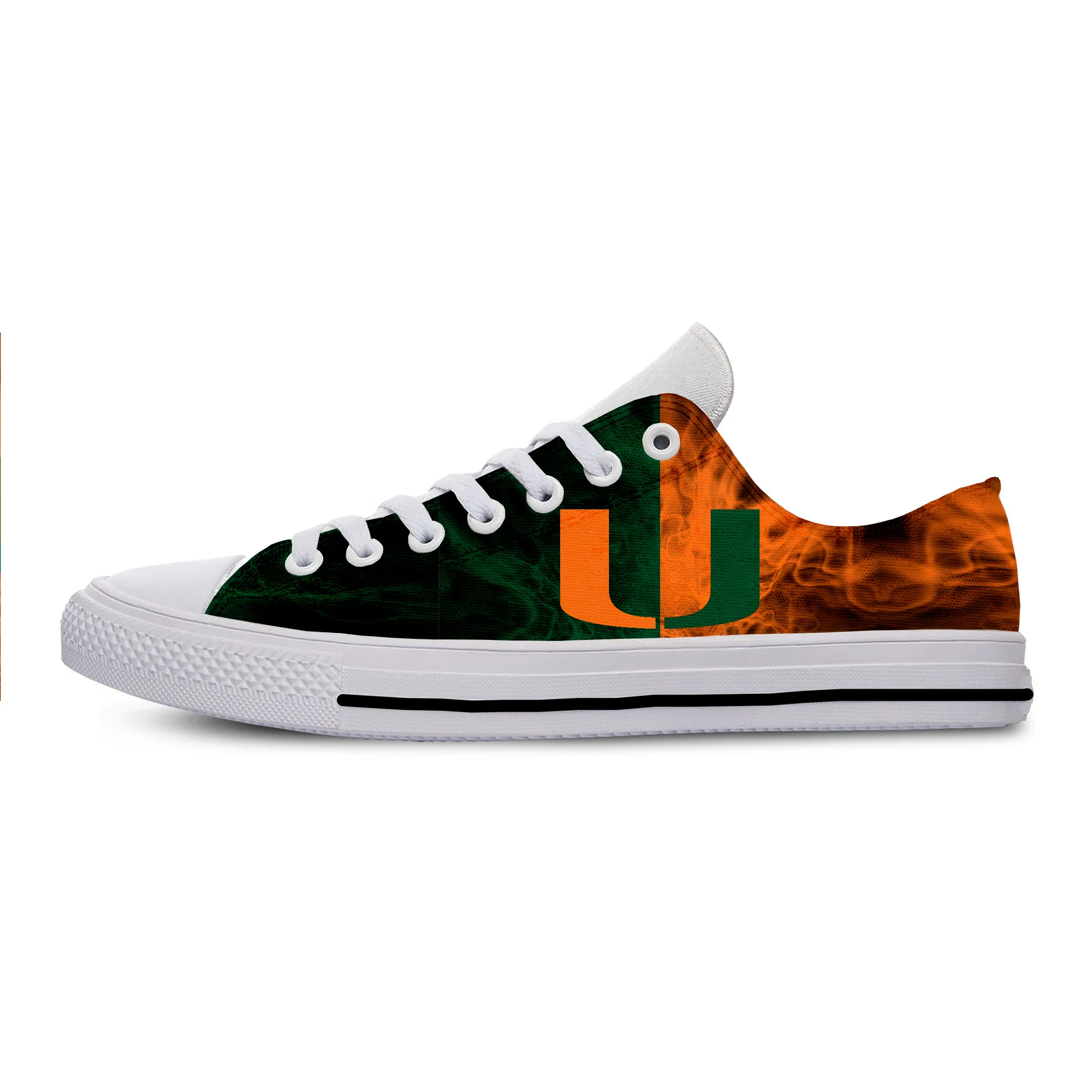 

2019 New Fashion Men And Women Summer Comfortable Shoes Miami Hurricanes Sports Shoes Casual Sneakers