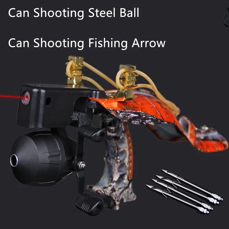 

Powerful Slingshots Fish Hunting Arrow Hunting Sling shot Fishing Slingshots With Fishing Wheel Laser Slingshot Accurate Bow