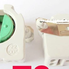 DHL, UPS, FedEx 1000 шт. зеленый T8 G13 держатели ламп и лампы базы с металлическим зажимом