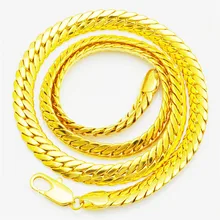 Мужские подарки медь высокого качества грубая 9 мм длинная 60 см мужская индивидуальность jadoku мужское ожерелье 50334 золотой позолоченный