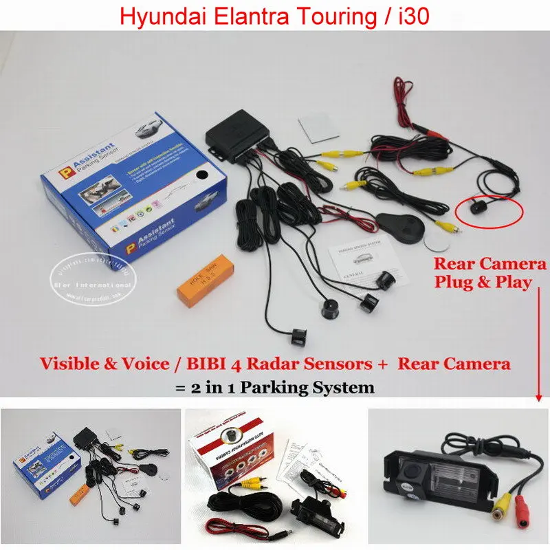 Liislee For Hyundai Elantra Touring / i30 Car Parking Sensors + Rear