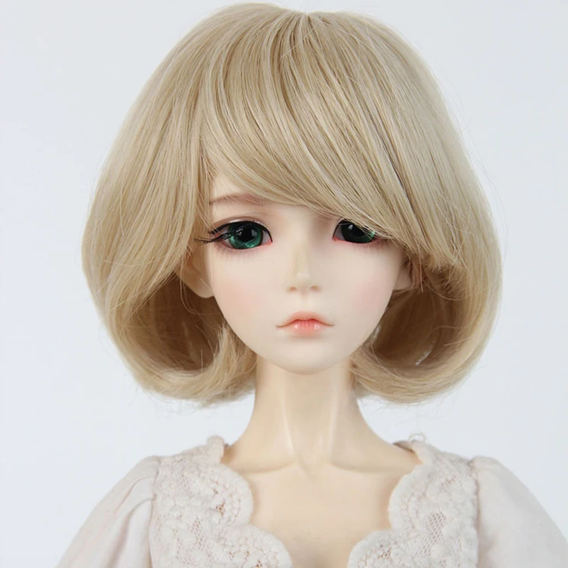 Новая кукла аксессуары короткая кукла парик блонд 1/3 BJD парики