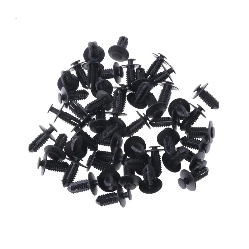 

New 50 Pcs Car Auto Push Type Bumper Fender Retainer Fasteners Clip For BMW Mercedes High Quality