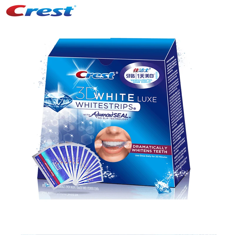 Гребень 3d Белый Отбеливание зубов Whitestrips Расширенный яркую печать