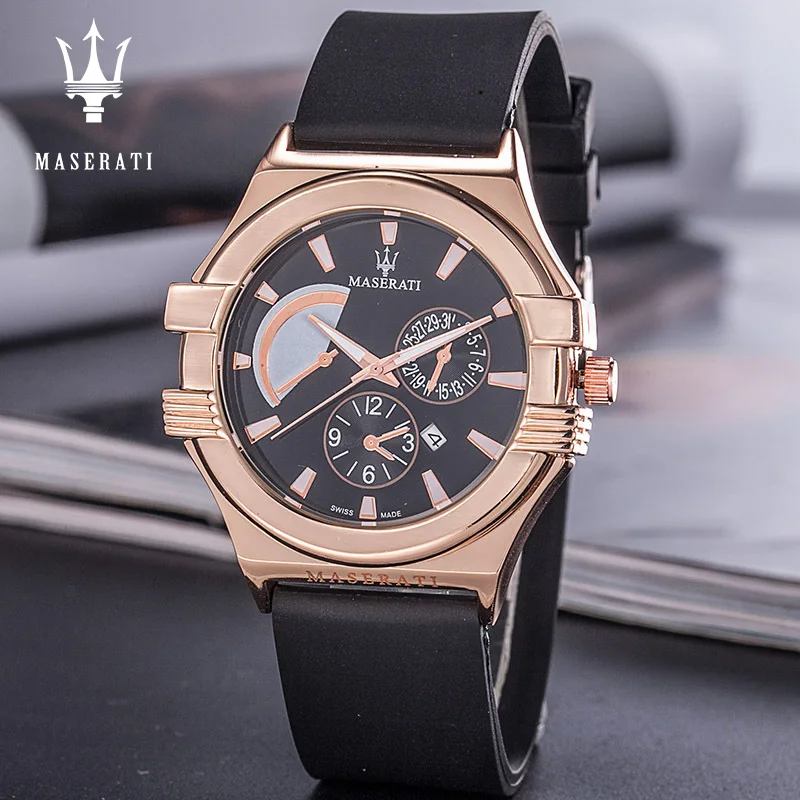 

Maserati Casual Men's Watch Top Brand Luxury Famous Watch Large Dial Party Fashion Water Resistant Quartz Wristwatches 52366569
