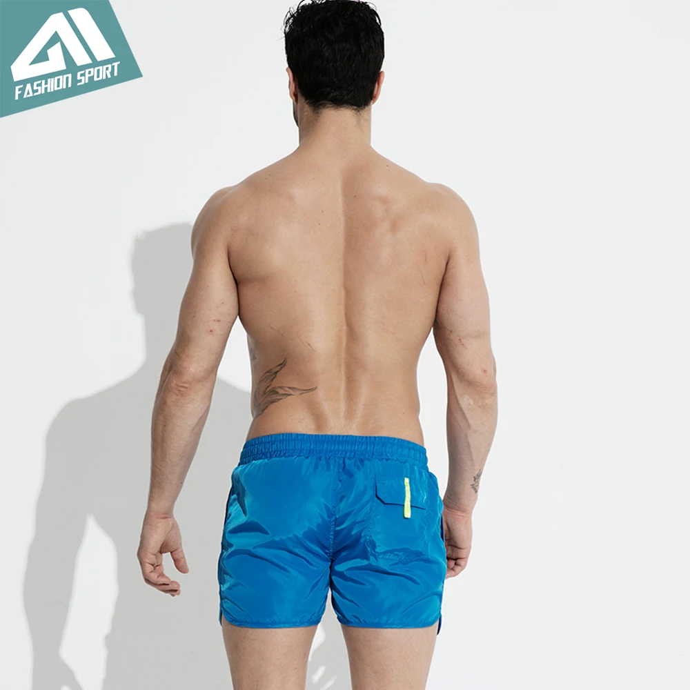 Desmiit Solid Men's Board Shorts Sport Athletic Running Gym Walking Men Shorts (6)