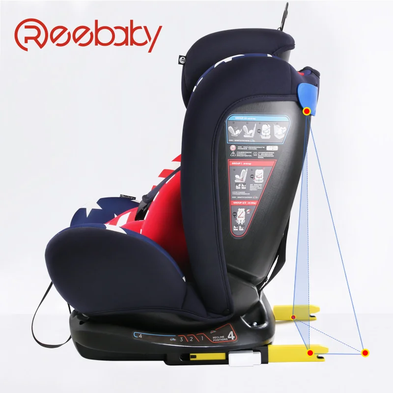 Voiture enfant siège de sécurité ISOFIX interface 0-12 ans bébé nouveau-né peut mentir