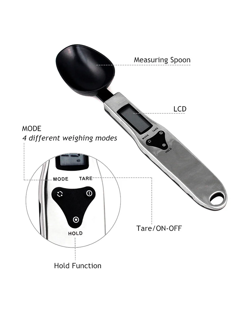 Точные цифровые мерные ложки электронные ложки Вес Объем Еды ЖК-Дисплей весы