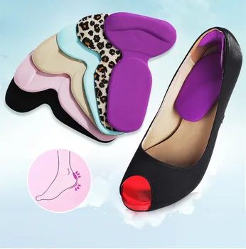 

2pairs Footful Gel Silicone Thickened Shock Cushion-Shoe Heel Protection Wedge Adhesive Silicone Gel Cooling insole Pad