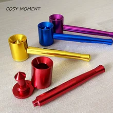 Уютный момент маленькая мини металлическая курительная трубка сетка креативные курительные трубки портативная травяная табачная трубка для курения подарок YJ007