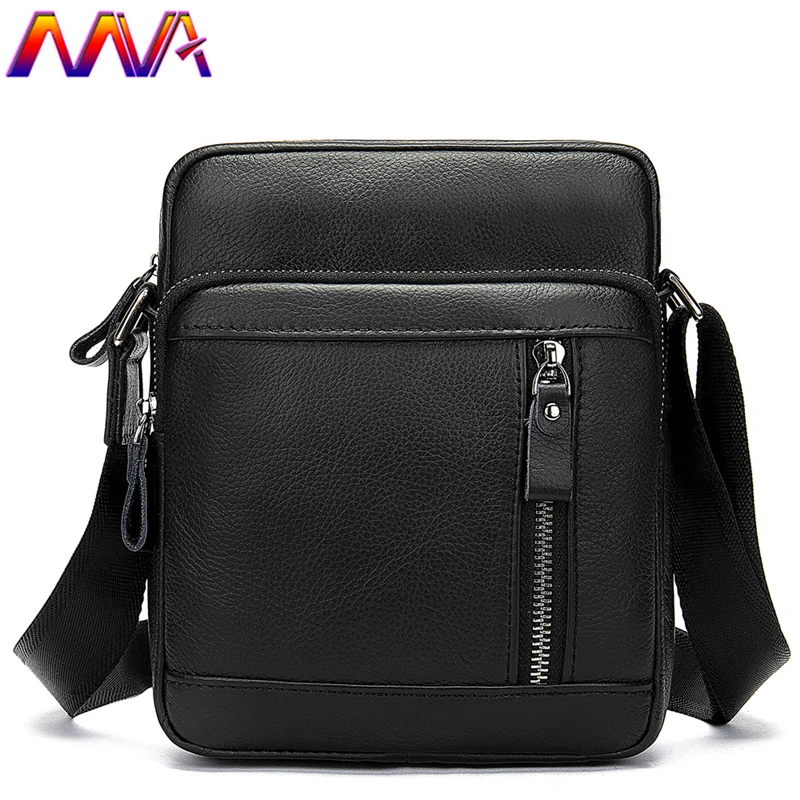 

MVA Men`s Shoulder Bag 2019 Newly Arrived Men Vintage Messenger Bag 100% Genuine Leather Male Crossbody Bag Men Casual Bags