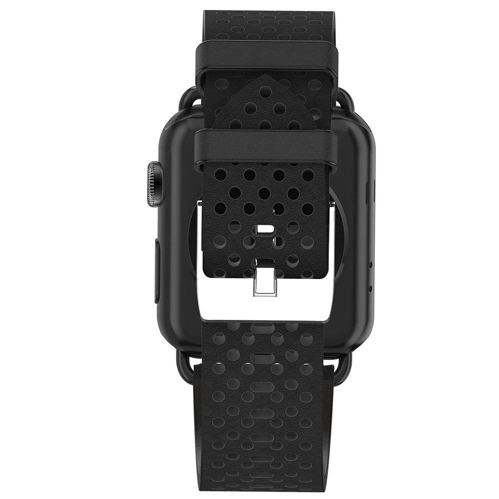 Ремешок HOCO из натуральной кожи для Apple Watch Series 4 3 2 1 Воздухопроницаемый браслет iWatch