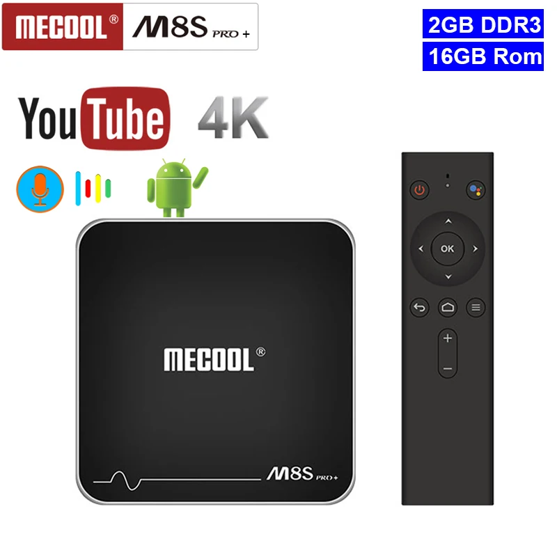 

mecool m8s pro plus android 7.1 Amologic S905W 2gb DDR3 16gb Rom 2.4G Wifi BT4.2 qhdtv media player 4K youtube smart tvbox