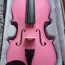 Розовая скрипка 4/4 скрипка ручной работы скрипка o Музыкальные инструменты