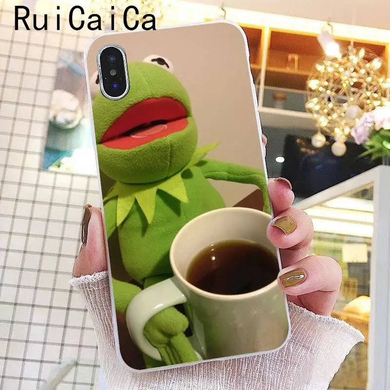 Ruicaica Kermit зеленая лягушка Забавный Милый гей мягкий чехол для телефона из ТПУ чехол для iPhone X XS MAX 6 6s 7 7plus 8 8Plus 5 5S SE XR 10 - Цвет: A9