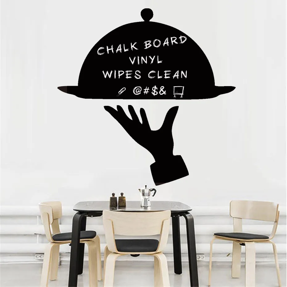 Menu Tray Cover Chalkboard Wall Art Decals For Kitchen Restaurant Dining Room Removable Wallpaper Vinyl Wall Sticker Home Decor (5)