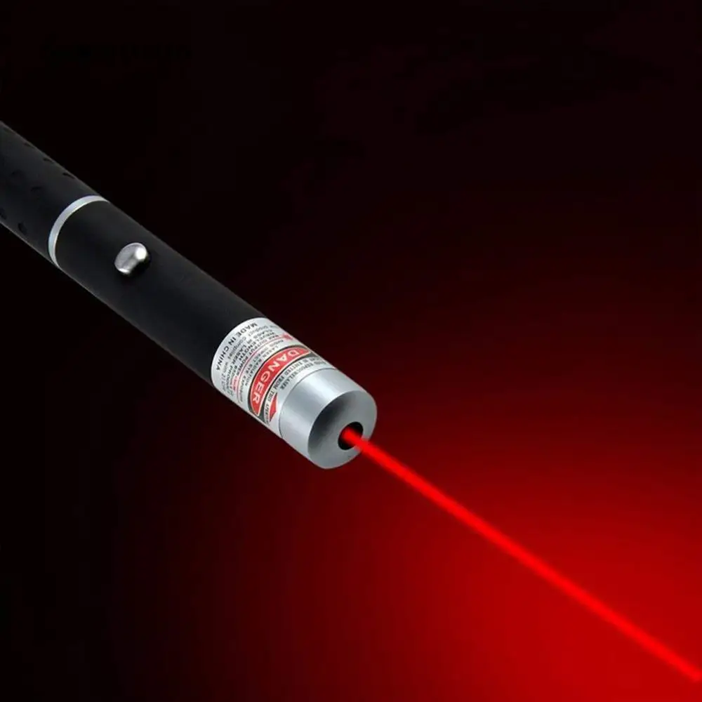 Наружная лазерная указка 5 мВт высокомощная зеленая синяя красная точечная ручка с лазером Мощный лазерный измеритель 530Nm 405Nm 650Nm ручка - Color: red