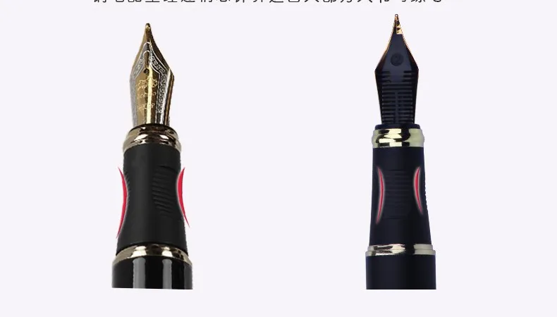 Jinhao X450 классический толстый корпус 1,0 мм изогнутое перо каллиграфия ручка высокого качества металлическая перьевая ручка Роскошные чернила подарочные ручки для письма