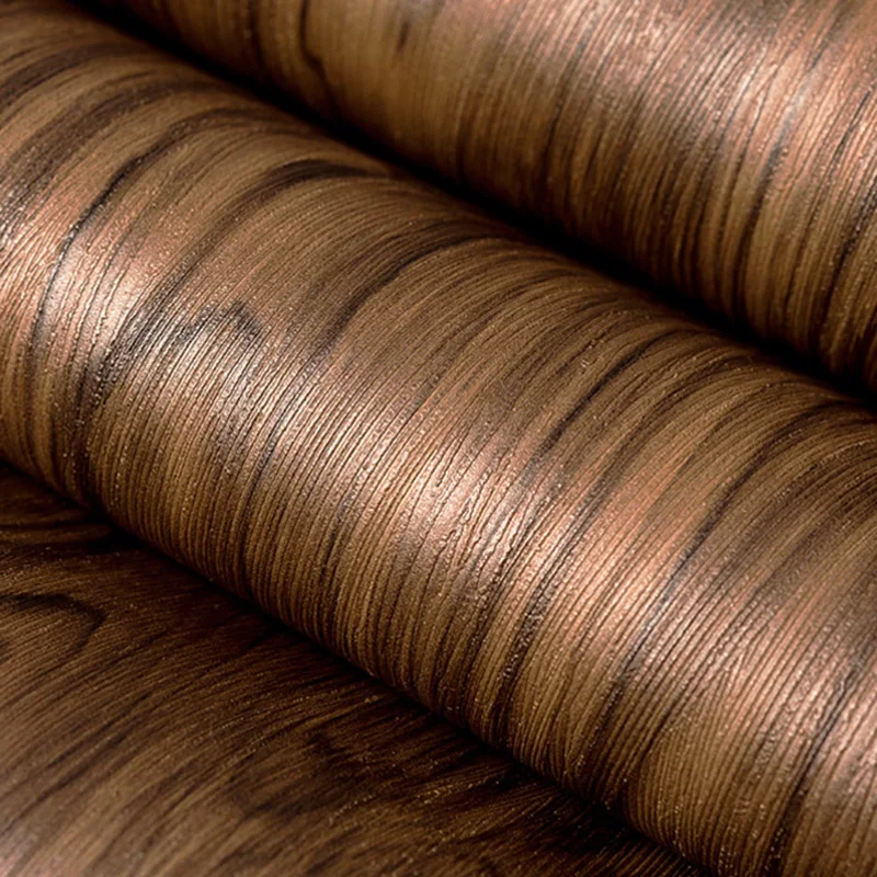 

Modern Retro Nostalgia Chinese Style Wallpaper 3D Stereo Wood Texture Personality Waterproof PVC Vinyl Wallpaper Papel De Parede