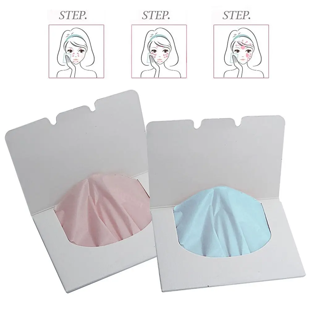 

100 Sheets/Set Make Up Oil Control Oil-Absorbing Blotting Facial Face Clean Paper Oil Control Film