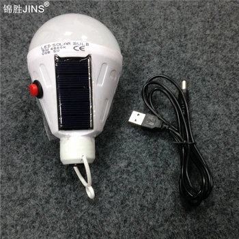 

Solar световая лампа E27 LED bulb portable lamp USB charge светильник lantern carry flashlight для дома Camping activities