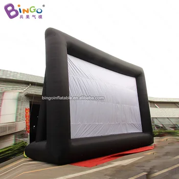 

NEWLY DESIGN 10.4x3.6x7.4m inflatable film screen customized outdoor movies projector background