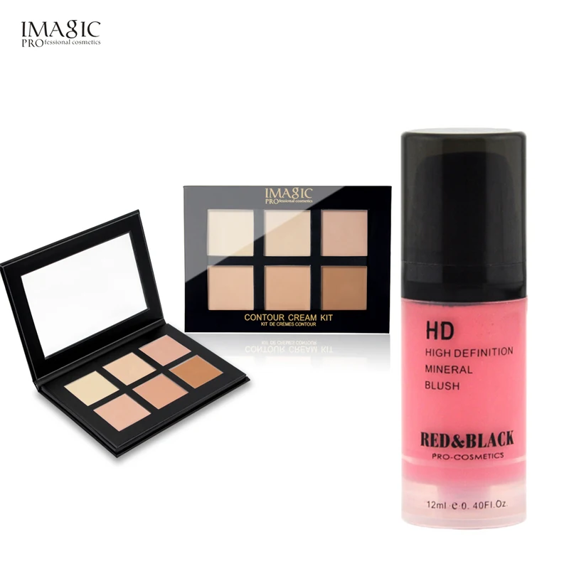 cream contour and blush