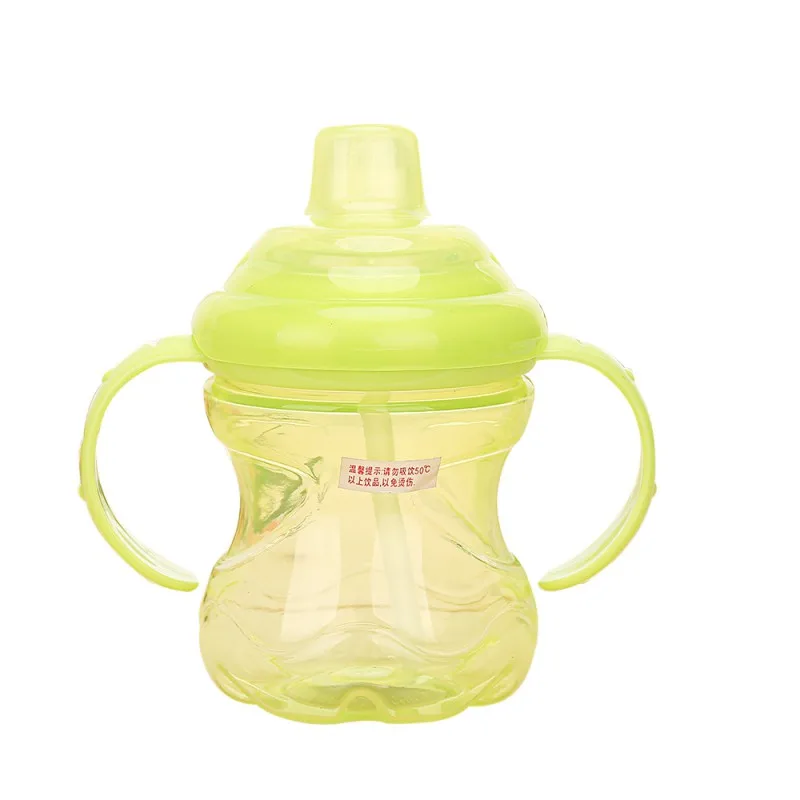 Детская соломенная чашка для новорожденного ребенка 230 мл, бутылка для детей, обучающая кормлению, питьевая ручка, бутылка для детей, соломенные бутылки для сока и воды - Цвет: YTM1552G