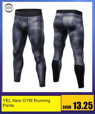 Yuerlian New GYM Compression Bodybuilding Pantalones Hombre Fitness Tights Trousers Sweat Pants For Men Sport Running Leggings