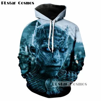 

PLstar Cosmos Game of Thrones The white walkers Ghost 3D Print Men/Women Hoodies Casual Mens hoodie Cool Sweatshirts Tops 5XL