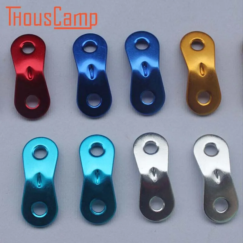 Guyline Rope Adjuster 20pcs Aluminum Alloy Tent Wind Rope Tensioners Buckle Outdoor Guyline Cord Fastener for Camping Hiking Backpacking