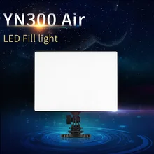 YONGNUO YN300 Air + Ultra Thin On Camera Led Video Light Pad Panel for Canon Nikon Sony Panasonic DSLR & Camcorder Send Net Bag