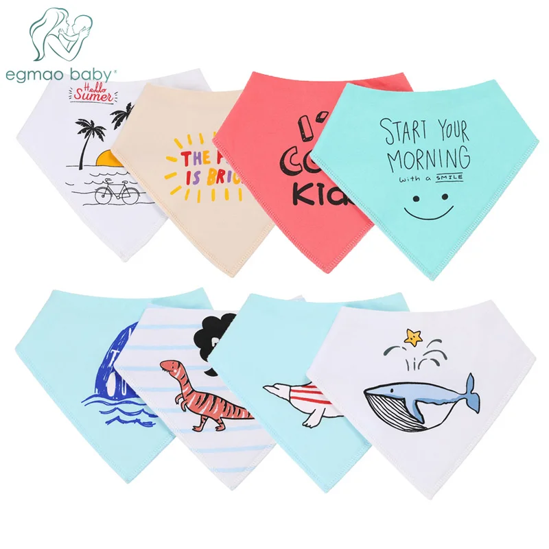 

2Pcs Unisex Baby Bandana Drool Bibs Adjustable Snaps Baby Bibs For Drooling &Teething 100% Cotton Newborn Baby Girl & Boy Bibs