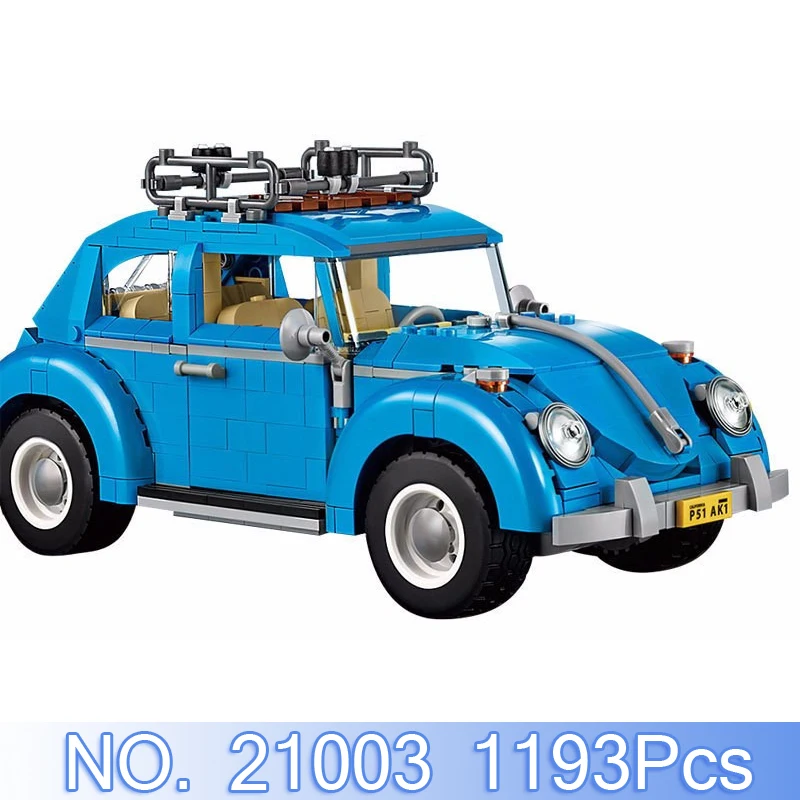 

Lepin 21003 Technic Figures 1193Pcs Volkswagen Beetle Building Blocks Bricks Compatible 10252 Set Toy Model Kit Educational Gift