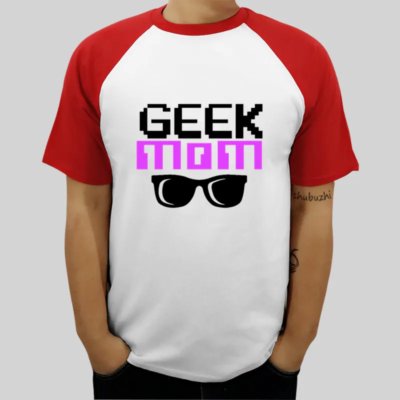 Человек звонка Топы хлопковая Футболка Geek мама Для женщин компьютера Nerd C малыша