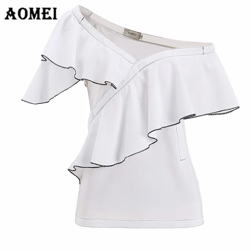 Женская блузка без рукавов с оборками и открытыми плечами|women blouse shirt|shirts for womenblouse