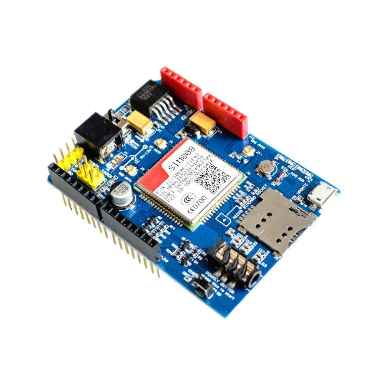 Высокое качество SIM808 GPRS/GSM+ gps-экран 2 в 1 щит GSM GPRS gps макетная плата SIM808 модуль для