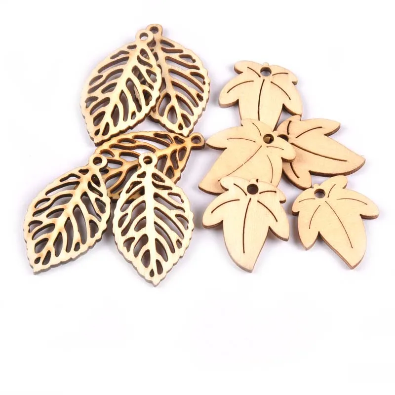 Decor DIY Crafts Ornament Embellishment Natural Wood Wooden Piece Scrapbooking