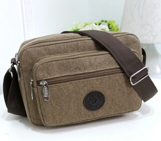 Men canvas bag diagonal cross-casual package