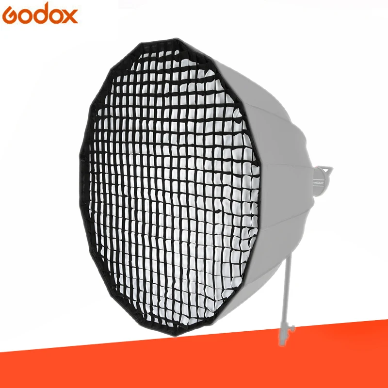 Godox 120 см сетка для godxo Портативный P120L P120H 90 см сеткой в форме сот 16 стержень глубокий параболический софтбокс